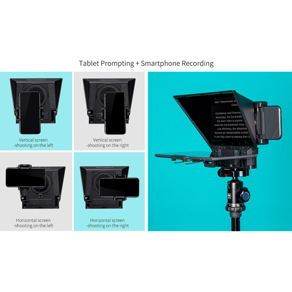 FeelWorld TP2A Portable Teleprompter za Smartphone/Tablet/Kameru (8